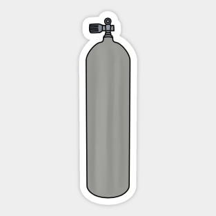 Metal Aluminum Tank for Diving Sticker